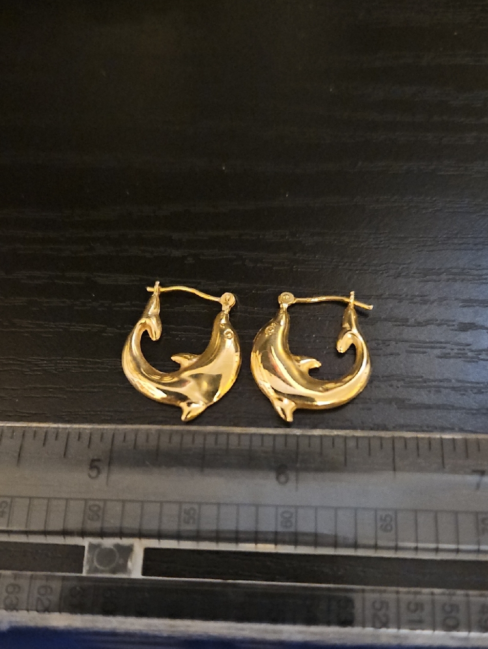 Gold Dolphin Hoop Earrings - Women Jewelry